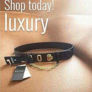 Black and Gold Women's Belt